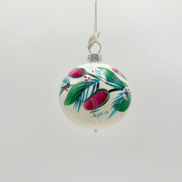 Artist-Signeed, Hand-Painted Glass Christmas Ornament | Made In Germany | Tulip - Picture 7 of 7